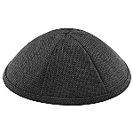 Black Burlap Kippah