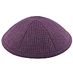 Purple Burlap Kippah