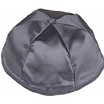 Dark Grey Satin Kippah