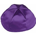 Dark Purple Satin Kippah