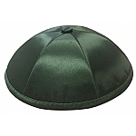 Dark Green Deluxe Satin Kippah