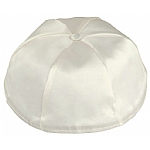 Ivory Satin Kippah