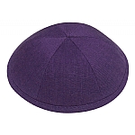 Individual Purple Linen Kippah