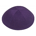 Purple Linen Kippah
