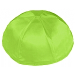 Lime Satin Kippah
