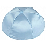 Light Blue Satin Kippah