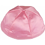 Medium Pink Satin Kippah