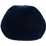 Navy Velvet Kippah