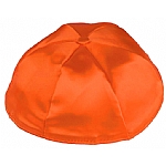 Orange Satin Kippah