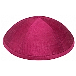 Fuchsia  Raw Silk Kippah