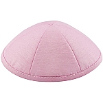 Pink Raw Silk Kippah