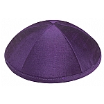 Purple Raw Silk Kippah