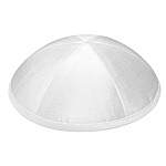 White Raw Silk Kippah