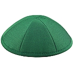 Green  Raw Silk Kippah
