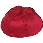 Red Satin Kippah