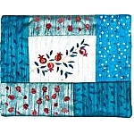 Emanuel Talit Bag Patches & Embroidery Pomegranate Blue