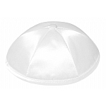 White Deluxe Satin Kippah