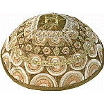 Emanuel Embroidered Kippah, Magen David- Gold