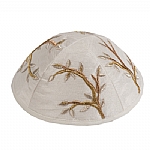 Emanuel Embroidered Kippah - Gold