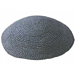 Grey Knit Kippot