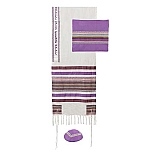 Yair Emanuel Multi-fabric Tallit - Purple