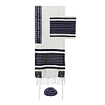 Yair Emanuel Multi-fabric Tallit - Blue
