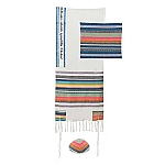 Yair Emanuel Multi-fabric Tallit - Multi-color