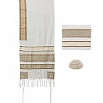 Yair Emanuel Multi-fabric Tallit - Brown