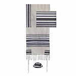 Yair Emanuel Hand-Woven Tallit Blue