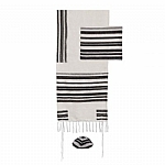 Yair Emanuel Hand-Woven Tallit Black