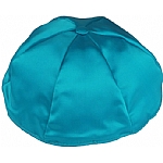 Turquoise Satin Kippah