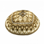 Emanuel Embroidered Kippah Geometric - Gold